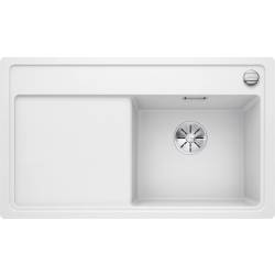 Zlew BLANCO ZENAR 45S-F biały prawa (korek auto InFino) (523816) *** zamów wycięcie otworów GRATIS ***
