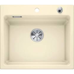 Zlew ceramiczny BLANCO ETAGON 6 Magnolia połysk, korek auto., InFino | Ceramika PuraPlus (525157)