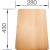 Deska BLANCO z drewna bukowego do SUBLINE 350/150-U, 500-U ceramika - 430x280mm (514544)