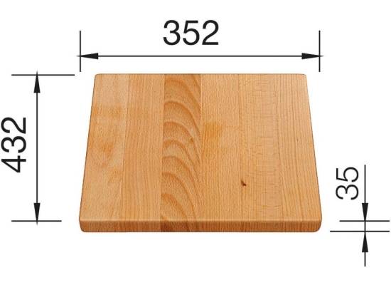 Deska BLANCO z drewna bukowego do PLENTA - 432x352x35mm (219891)
