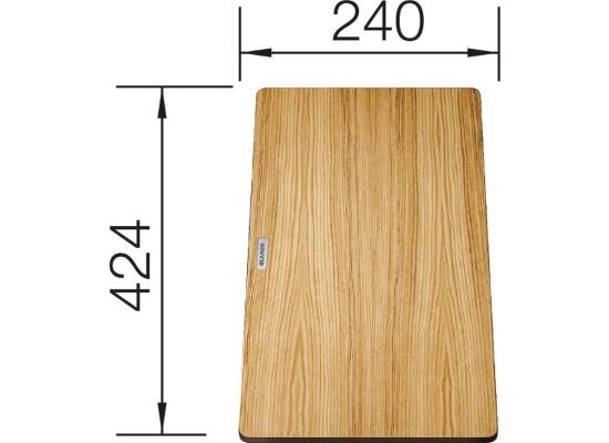 Deska BLANCO z drewna jesionowego do SUBLINE i ANDANO - 424x240mm (230700)