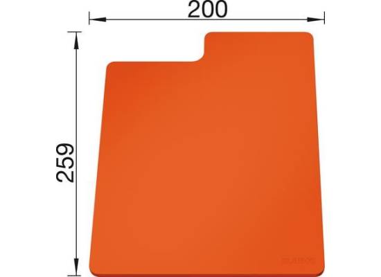 Deska BLANCO z tworzywa SITYPad Orange, 259x200 (236719)