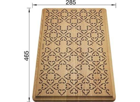 Deska BLANCO drewniana jesion z ornamentem, 465x285, [FARON XL 6 S] (237591)