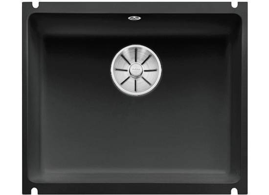 Zlew ceramiczny BLANCO SUBLINE 500-U czarny (korek manual InFino) (523740)
