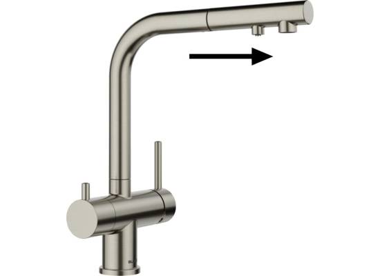 Bateria BLANCO FONTAS-S II satin platinum