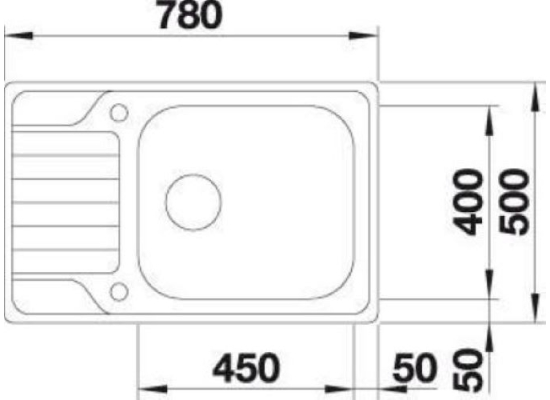 Zlew BLANCO DINAS XL 6S COMPACT stal szczotkowana (korek manual) (525121) *** zamów wycięcie otworów GRATIS ***
