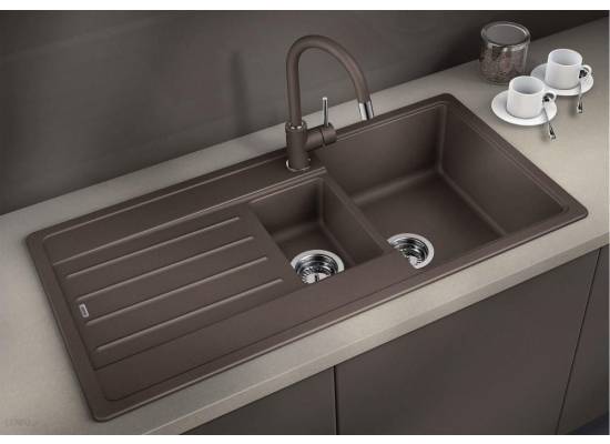 Zlew BLANCO LEGRA 6S czarny (korek MANUAL) (526086) *** zamów wycięcie otworów GRATIS ***