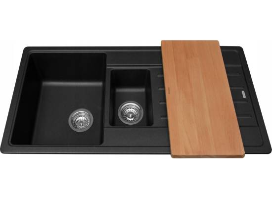 Zlew BLANCO LEGRA 6S czarny (korek MANUAL) (526086) *** zamów wycięcie otworów GRATIS ***