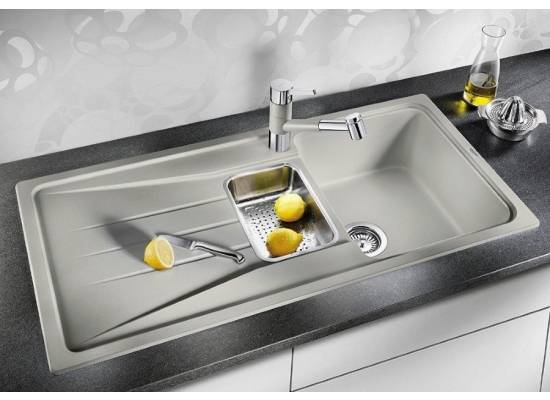 Zlew BLANCO SONA 6S czarny (korek manual) (525975) *** zamów wycięcie otworów GRATIS ***