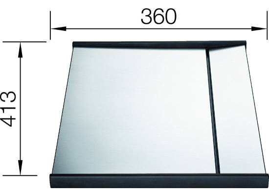 Ociekacz stalowy BLANCO do ZEROX, CLARON - 413x360mm (223067)