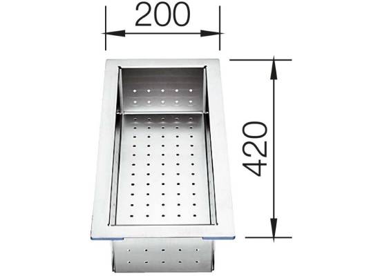 Odsączarka BLANCO stalowa do ZEROX, CLARON - 420x200x100mm (219649)