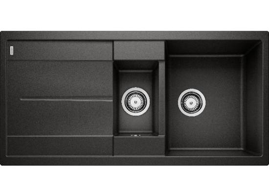 Zlew BLANCO METRA 6S czarny (korek manualny) (525927) *** zamów wycięcie otworów GRATIS ***