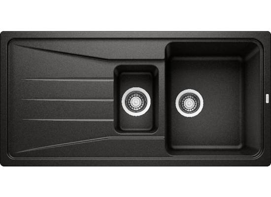 Zlew BLANCO SONA 6S czarny (korek manual) (525975) *** zamów wycięcie otworów GRATIS ***
