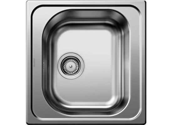Zlew BLANCO TIPO 45 stal matowa (korek manual) (525320) *** zamów wycięcie otworów GRATIS ***