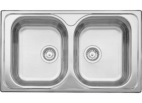 Zlew BLANCO TIPO 8 stal matowa (korek manual) (511924) *** zamów wycięcie otworów GRATIS ***