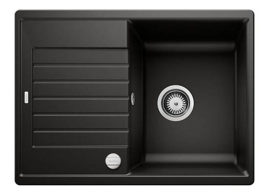 Zlew BLANCO ZIA 45S COMPACT czarny (korek auto) (526008) *** zamów wycięcie otworów GRATIS ***
