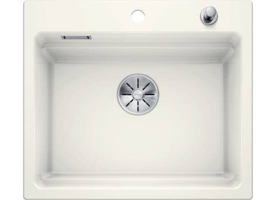 Zlew ceramiczny BLANCO ETAGON 6 Biały połysk, korek auto., InFino | Ceramika PuraPlus (525156)