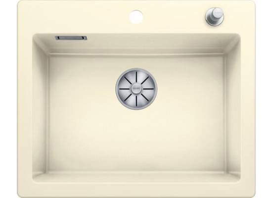 Zlew ceramiczny BLANCO PALONA 6 Magnolia połysk, korek auto., InFino | Ceramika PuraPlus (524732)