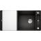 Zlew BLANCO AXIA III XL 6S-F czarny (korek auto InFino + deska szkło białe) (525859) *** zamów wycięcie otworów GRATIS ***