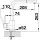 Bateria BLANCO MILA-S czarny mat (526660)