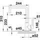Bateria BLANCO MILI czarny mat (526665)