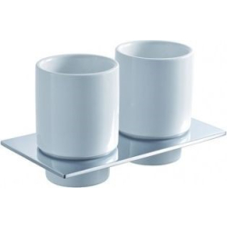 _wysyłka 24H*_ | Uchwyt z dwoma szklankami BLUE WATER HUGO HUG-016 chrom (BW-5901730614190)