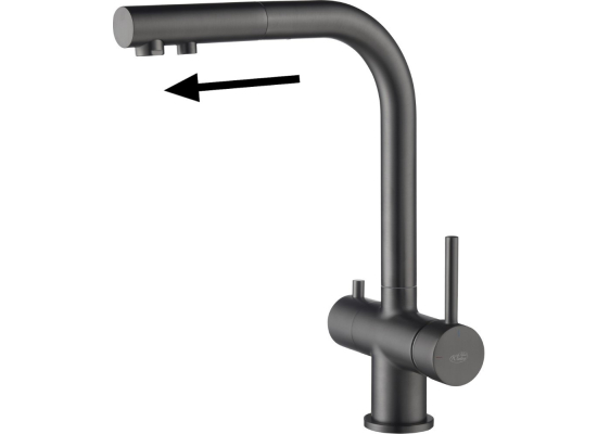 _wysyłka 24H*_ | Bateria BLUE WATER APALA 4-WAY FILTER gun metal (GRAFIT INOX) | 2 x woda filtrowana (BW-5901730617801)