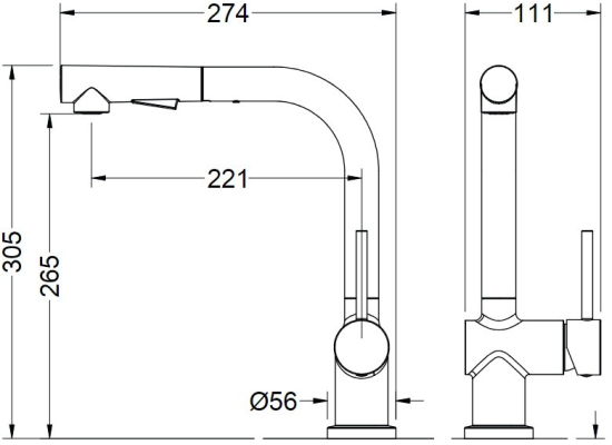 _wysyłka 24H*_ | Bateria BLUE WATER MAGOT PLUS WINDOW gun metal (GRAFIT INOX) | podokienna (BW-5901730618099)