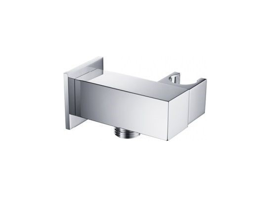 Przyłącze kątowe węża natrysku BLUE WATER HUGO BW-PKKH.HUG.022C chrom kwadratowe z uchwytem (BW-5901730614336)