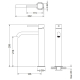 _wysyłka 24H*_ | Bateria umywalkowa wysoka BLUE WATER BOSTON BOS-BUW.050GN gun metal (GRAFIT INOX) (BW-5901730617382)