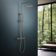 _wysyłka 24H*_ | Zestaw termostatyczny prysznicowy natynkowy BLUE WATER BOSTON BOS-ZKPN.400GN gun metal (GRAFIT INOX) (BW-5901730