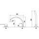 Bateria wannowa 3-otworowa BLUE WATER TORONTO TOR-BWW.080C chrom (BW-5901730612035)