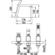 Bateria wannowa 3-otworowa BLUE WATER TORONTO TOR-BWW.088C chrom (BW-5901730612059)
