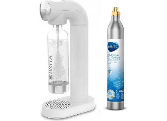 Saturatory do wody gazowanej BRITA SodaOne WHITE | 1 cylinder CO2 i 1 butelka (1049250)