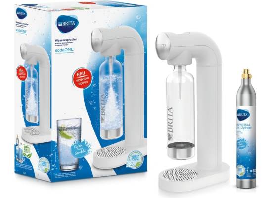 Saturatory do wody gazowanej BRITA SodaOne WHITE | 1 cylinder CO2 i 1 butelka (1049250)