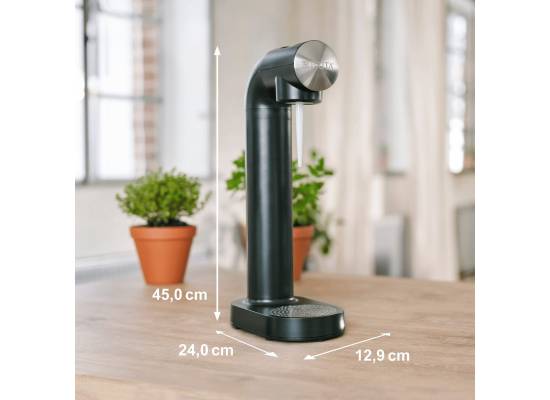 Saturatory do wody gazowanej BRITA SodaOne BLACK | 1 cylinder CO2 i 1 butelka (1049249)