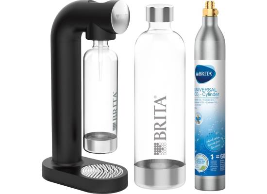 Saturatory do wody gazowanej BRITA SodaOne BLACK | 1 cylinder CO2 i 1 butelka (1049249)