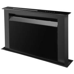 Okap blatowy CIARKO DESIGN MOONDRAFT | 60cm | czarny mat/czarne szkło (CDB6001CC)