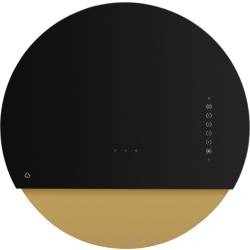 Okap przyścienny CIARKO DESIGN ECLIPSE 60 black + gold | 735 m3/h (CDO6001CZ)
