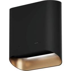 Okap przyścienny CIARKO DESIGN SIMPLE 60 black + gold | 650 m3/h (CDP6002B/G)