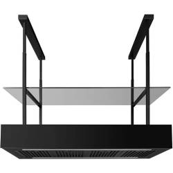 _RABAT_ | Okap wyspowy CIARKO DESIGN MINIMAL 1 black 120 (+ panel fabryczny) | 550 m3/h (CDW1201C)