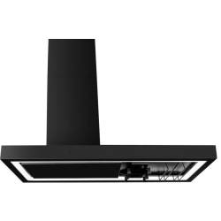_RABAT_ | Okap wyspowy CIARKO DESIGN MINIMAL 2 black 120 (z haczykami) | 670 m3/h (CDW1202C+U)