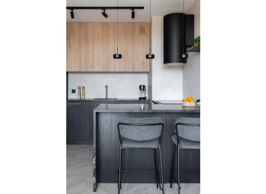 _RABAT_ | _wysyłka 48H*_ | Okap przyścienny CIARKO DESIGN TUBUS 38 black | 670 m3/h (CDP3801C)