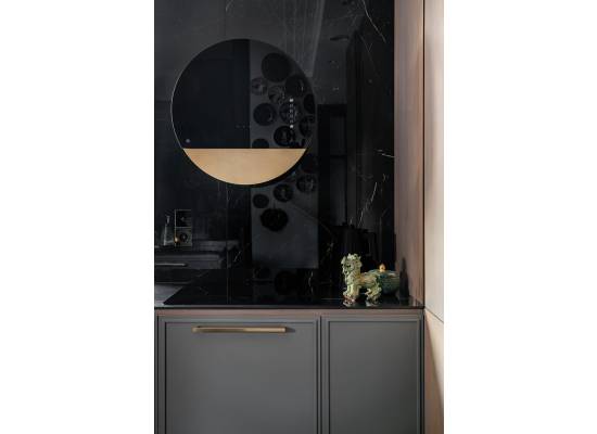 _RABAT_ | Okap przyścienny CIARKO DESIGN ECLIPSE 60 white + gold | 735 m3/h (CDP6001BZ)