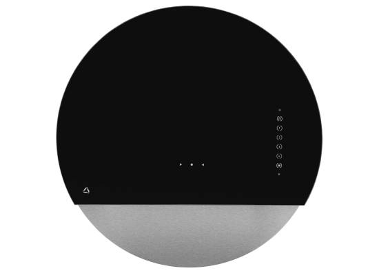 Okap przyścienny CIARKO DESIGN ECLIPSE 60 black + inox | 735 m3/h (CDP6001CC)