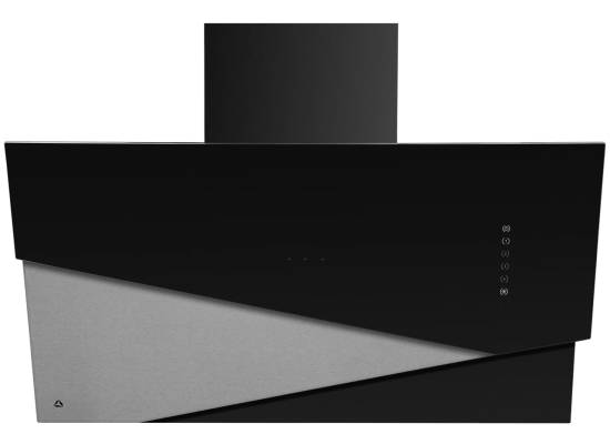Okap przyścienny CIARKO DESIGN TRIO 90 black + inox | 550 m3/h (CDP9001CI)