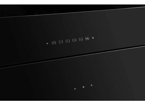 _RABAT_ | Okap przyścienny CIARKO DESIGN ILLUMIA 90 black | 730 m3/h (CDP9002C)
