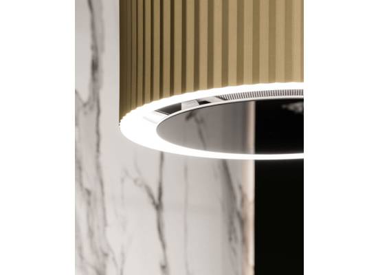 _RABAT_ | _wysyłka 48H*_ | Okap wyspowy CIARKO DESIGN MONOGRAM W 38 black | 670 m3/h (CDW3802C)