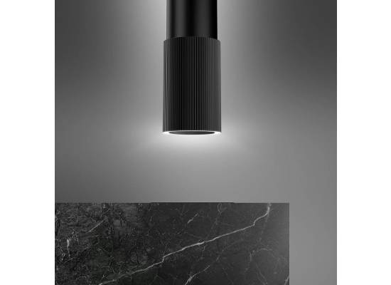 _RABAT_ | Okap wyspowy CIARKO DESIGN MONOGRAM W 38 OUT-W black (bez silnika) (CDW3802OC)