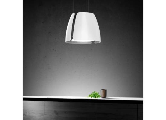 _RABAT_ | Okap wyspowy CIARKO DESIGN MISS W 50 white | 475 m3/h (CDW5001B)